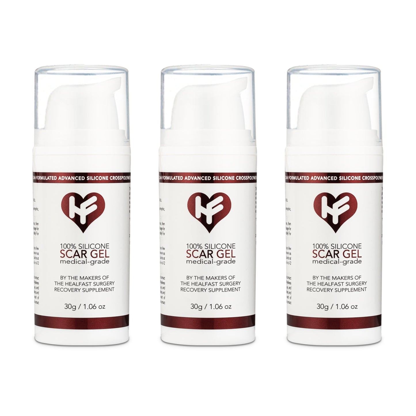 Physician Formulated Medical-grade Silicone Scar Gel "Semi-Solid Sheeting"