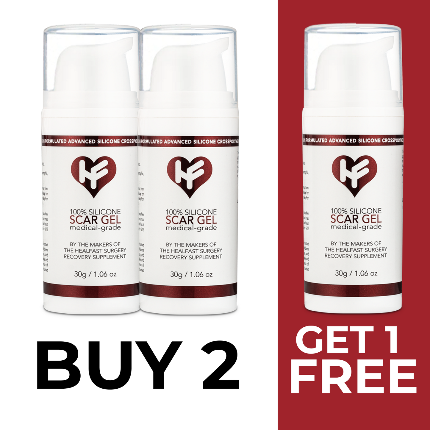 Physician Formulated Medical-grade Silicone Scar Gel "Semi-Solid Sheeting"