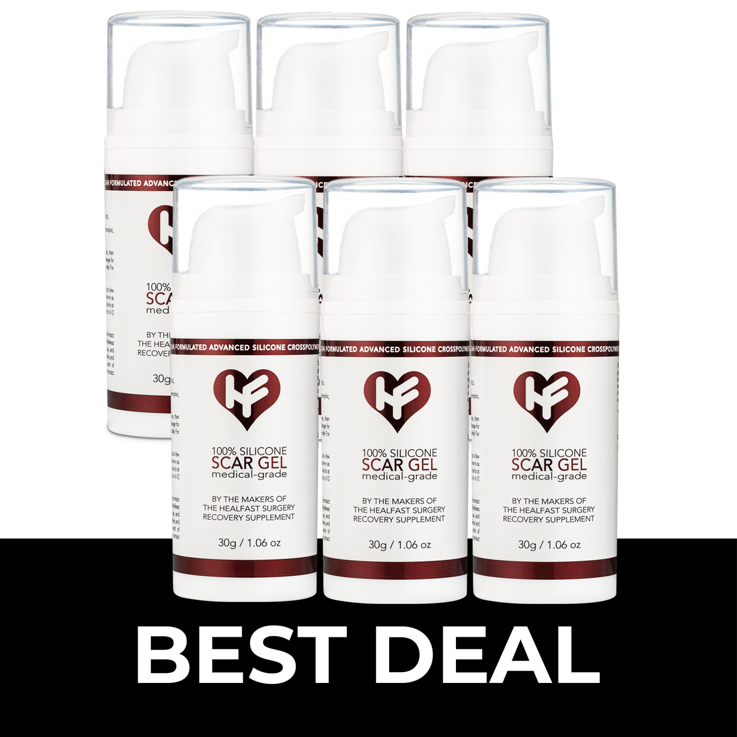 Physician Formulated Medical-grade Silicone Scar Gel "Semi-Solid Sheeting"