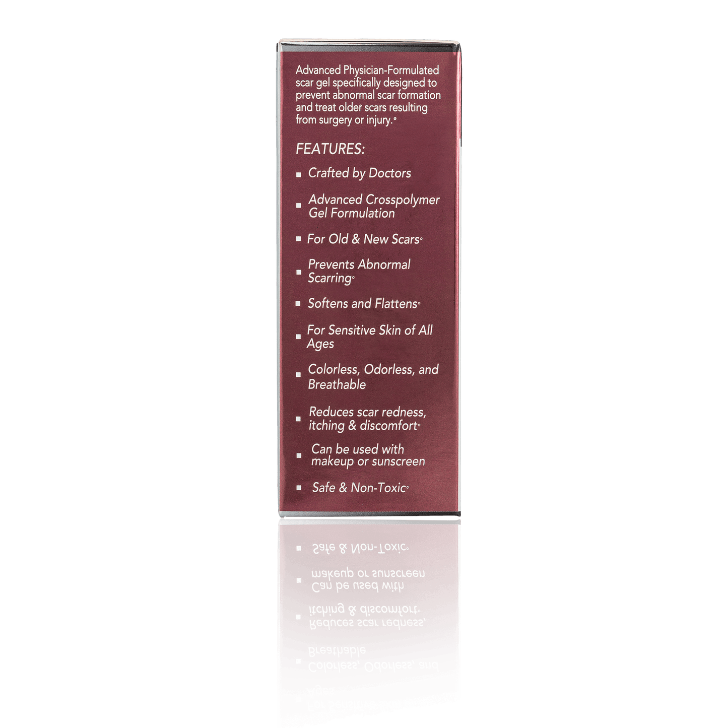 Physician Formulated Medical-grade Silicone Scar Gel "Semi-Solid Sheeting"